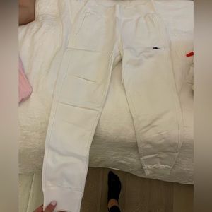 White Champion Joggers